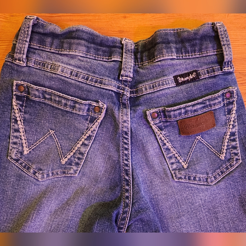 Girls Wrangler Flare Trouser Jeans (Sz 10 slim)